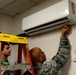 HVAC Airmen keep cool and work on