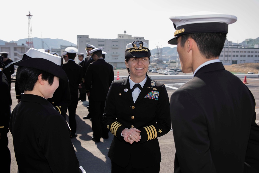 200 JMSDF Ensign Tour aboard USS Green Bay