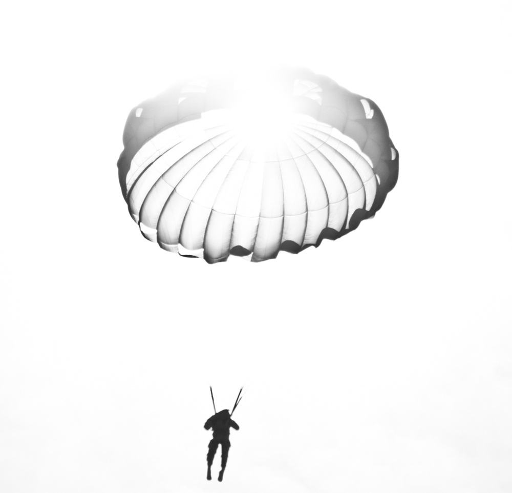 Paratroopers in black &amp; white