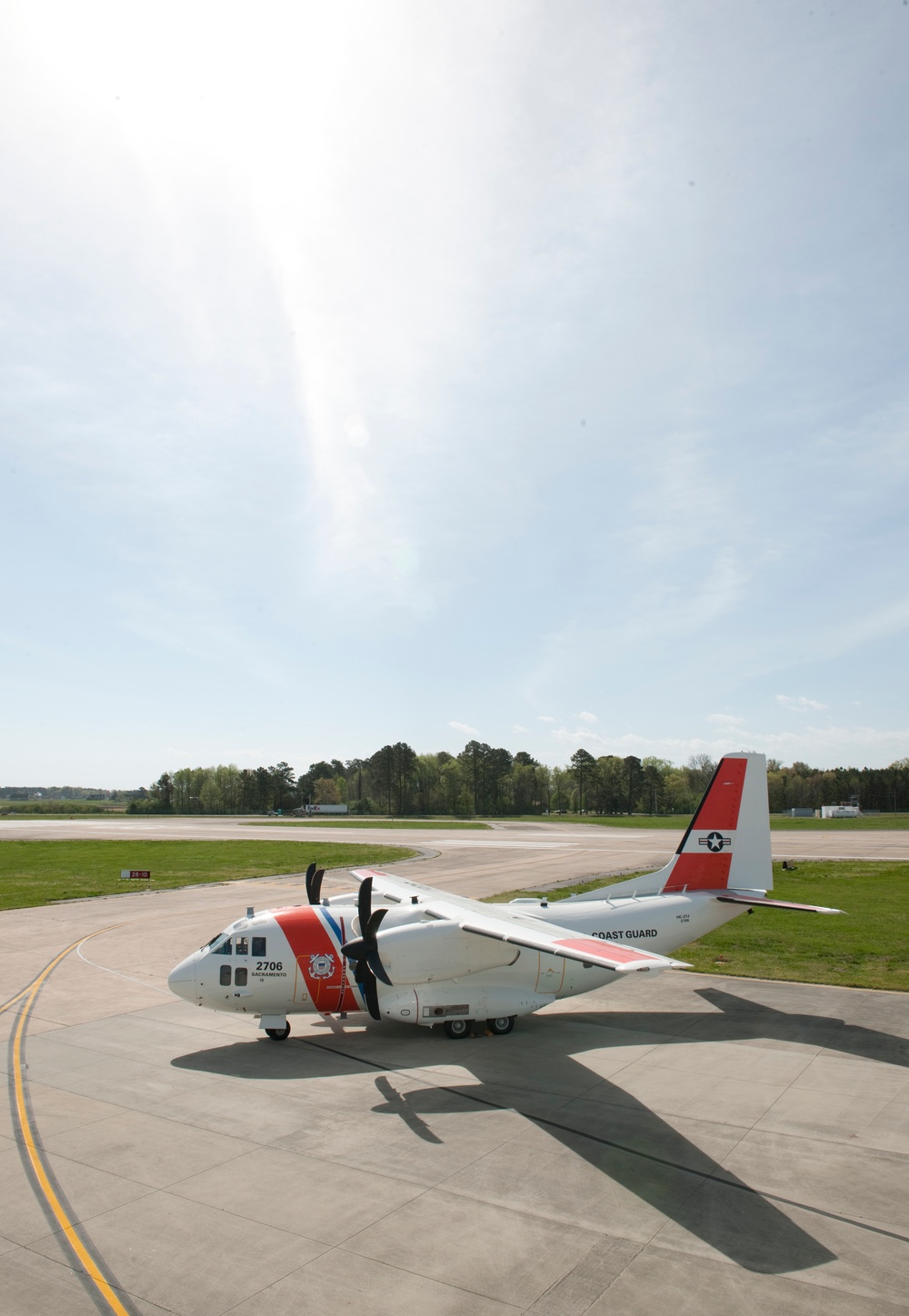 Coast Guard introduces new C-27J Medium Range Surveillance airplane