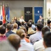 SD delivers remarks and conducts and fire-side chat at the Etter-Harbin Alumni Center.