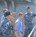 Capt. St. John, CO, USS Frank Cable (AS 40), gives a Congressional delegation tour in Guam