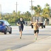 Cmdr. Coe, CO, USS Key West, finishes the CPO Birthday 5K at NBG