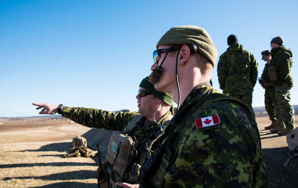 Canadian forces come to Razorback Range to train with 188th Wing