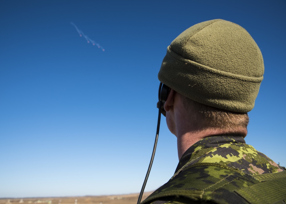 Canadian forces come to Razorback Range to train with 188th Wing