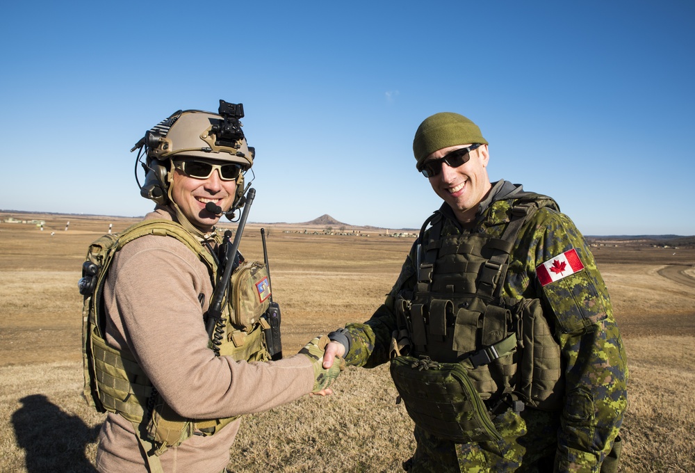 Canadian forces come to Razorback Range to train with 188th Wing