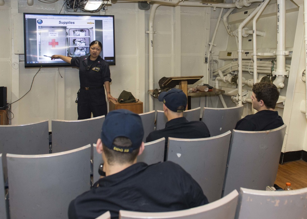 USS Stout (DDG 55) Medical Training