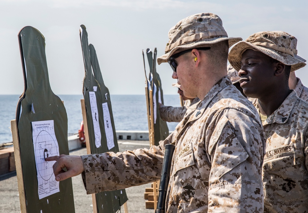 13th MEU Marines keep their aim straight and true