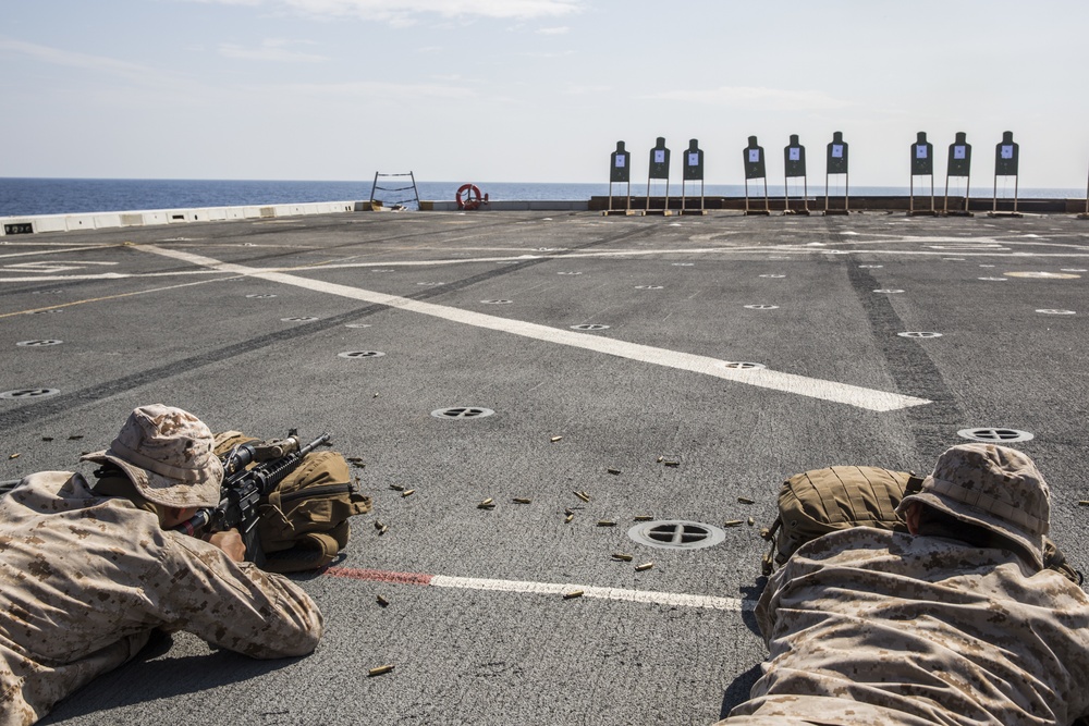 13th MEU Marines keep their aim straight and true