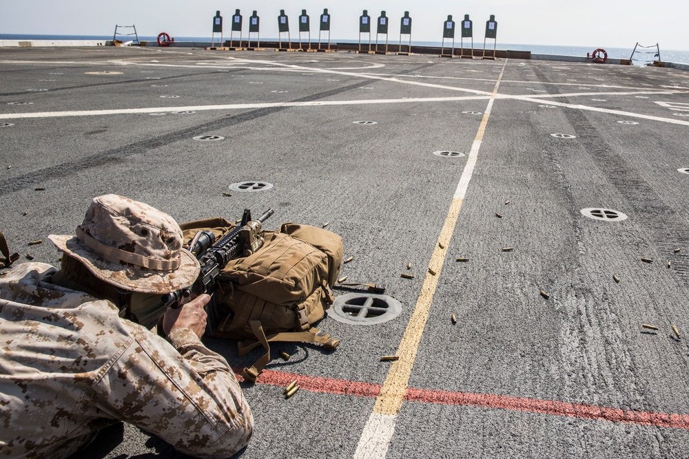 13th MEU Marines keep their aim straight and true