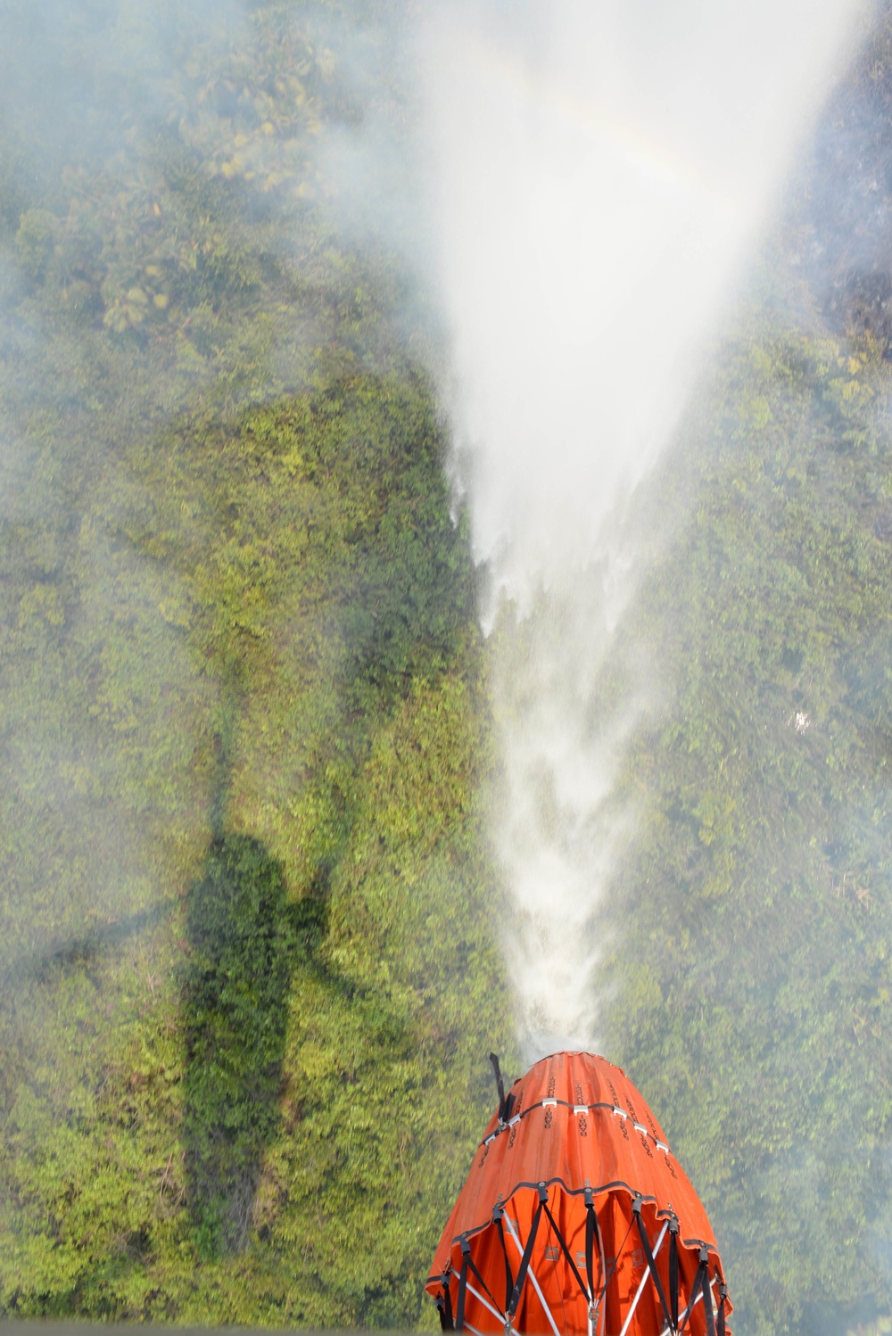 JTF-Bravo Supports Honduras Military in putting out a forest fire.