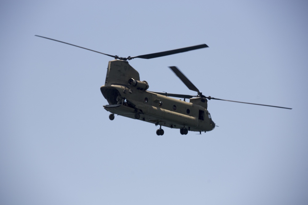 U.S. Army aircraft take flight at Balikatan 2016