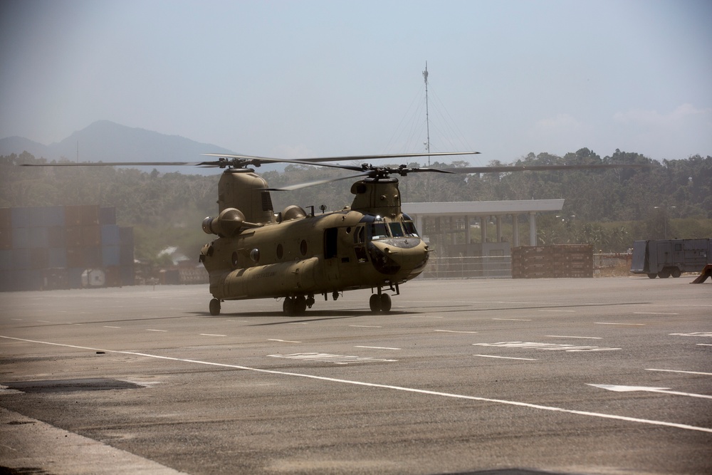 U.S. Army aircraft take flight at Balikatan 2016