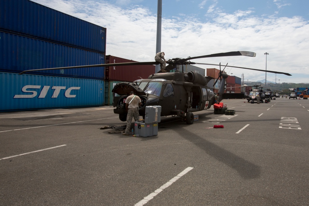 U.S. Army aircraft take flight at Balikatan 2016