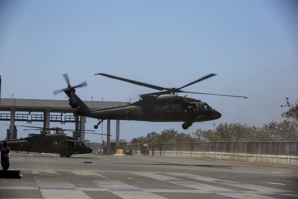 U.S. Army aircraft take flight at Balikatan 2016