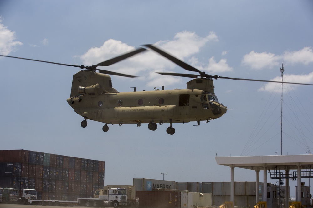 U.S. Army aircraft take flight at Balikatan 2016