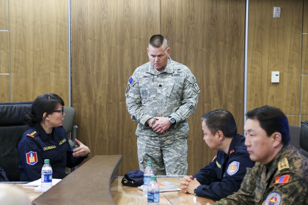 Mongolian delegation observes Alaska Shield 2016