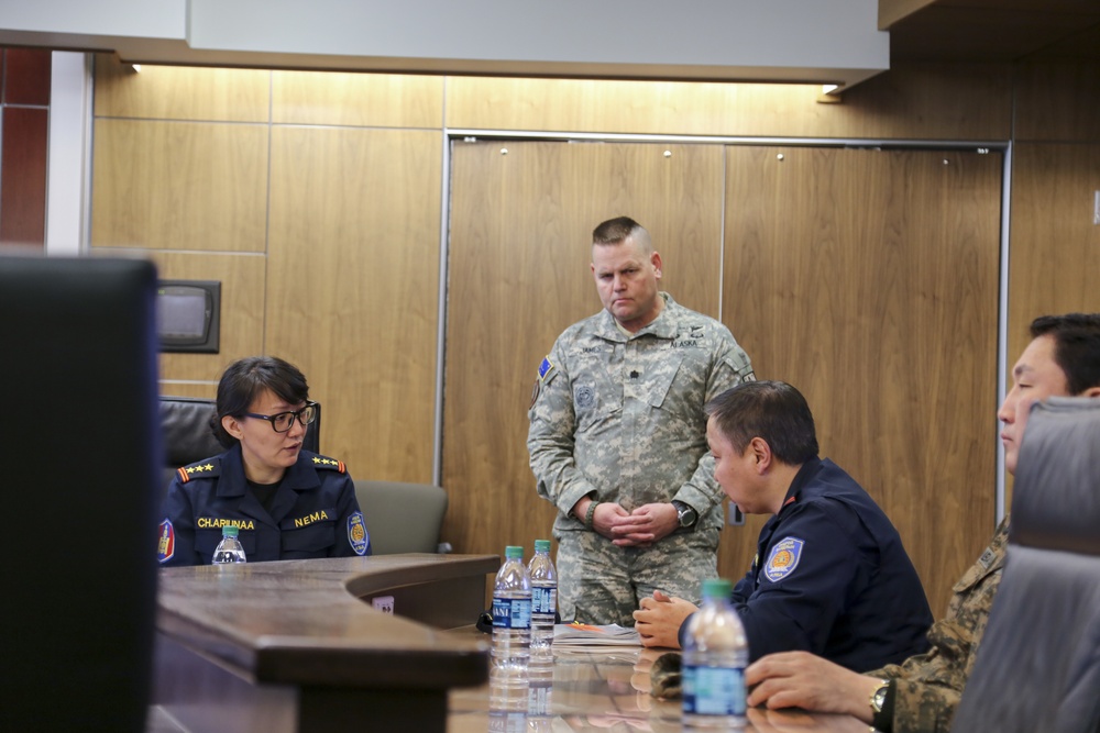 Mongolian delegation observes Alaska Shield 2016