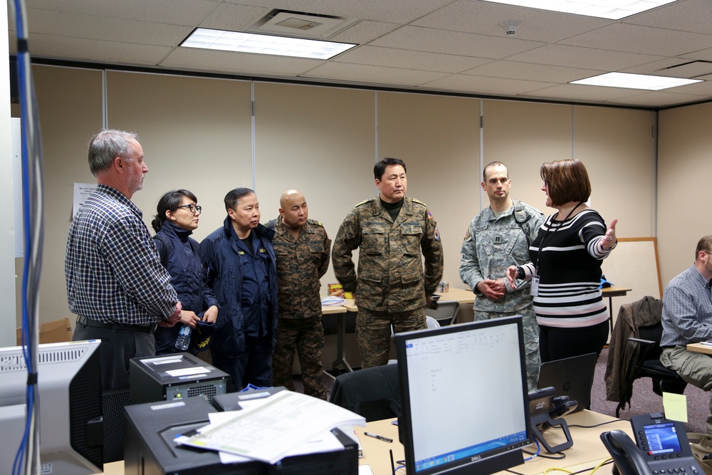 Mongolian delegation observes Alaska Shield 2016