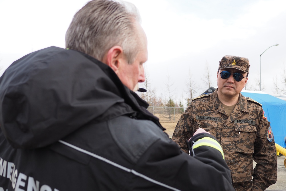 Mongolian delegation observes Alaska Shield 2016