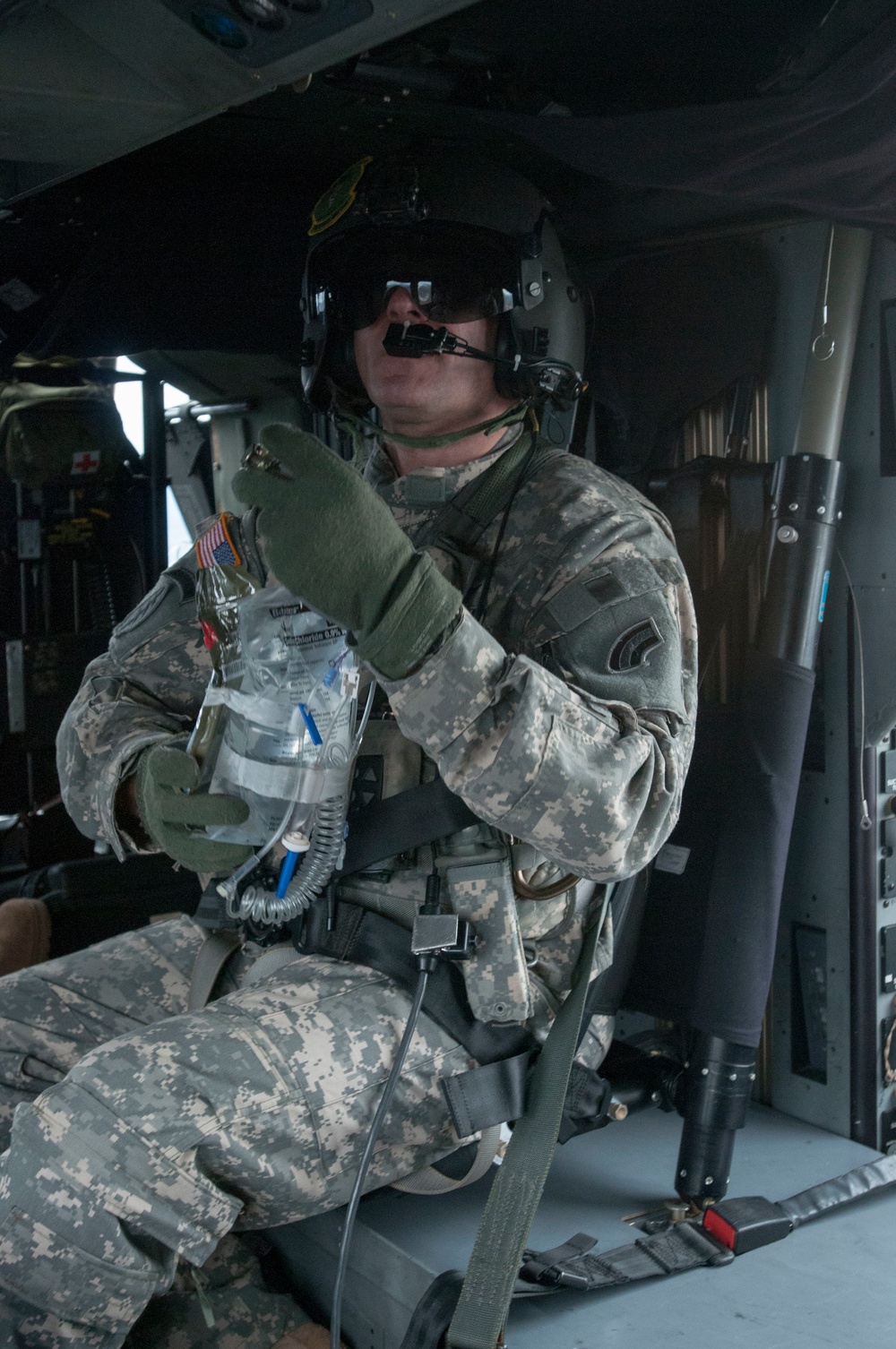 Soldiers Conduct Medevac Training