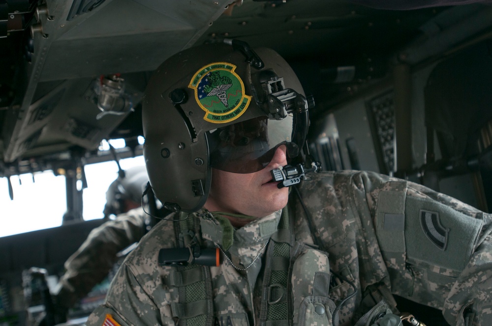 Soldiers Conduct Medevac Training