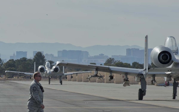 In a city known for nightlife, gambling, and shows the 124th Fighter Wing brought their own show to “Sin City” for the Green Flag West exercise in preparation for future deployments.