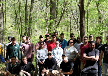 3rd MISB volunteers cut new bike path along Cape Fear River Trail
