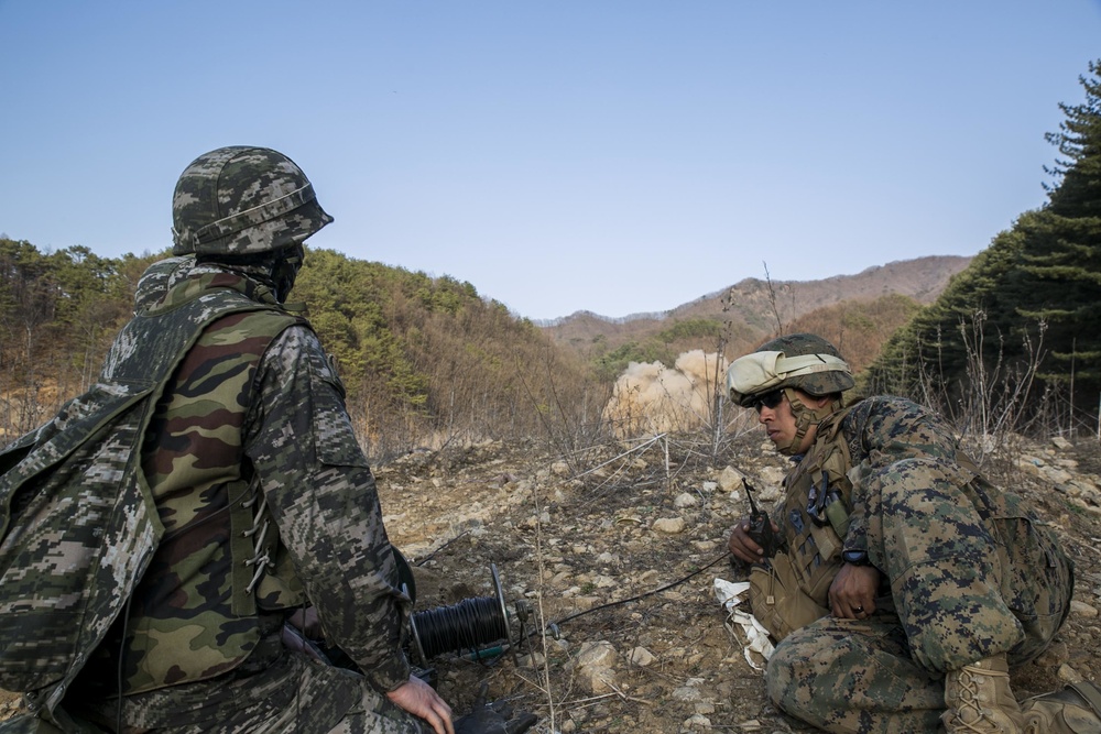 The range is hot: U.S. Marines, ROK Marines execute demolition range