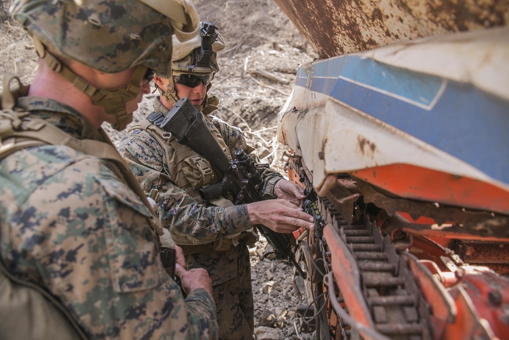 The range is hot: U.S. Marines and ROK Marines execute demolition range