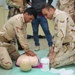 British soldiers conduct medical training with Iraqi Combat Medics Course students