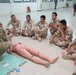 British soldiers conduct medical training with Iraqi Combat Medics Course students