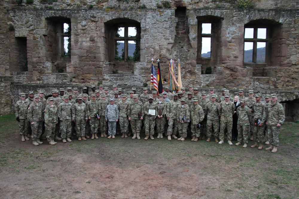 16th SB mass reenlistment at Burg Lichtenberg castle