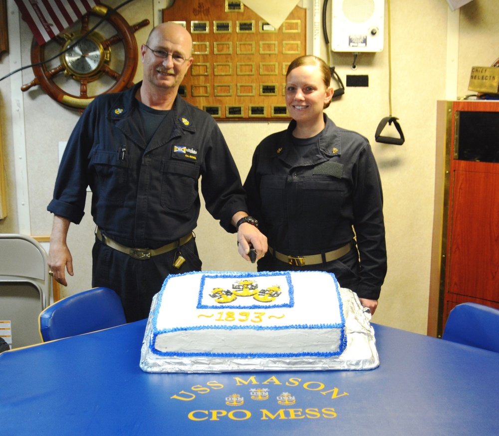 Mason Chief Petty Officers Celebrate 123rd Birthday of CPO Rank