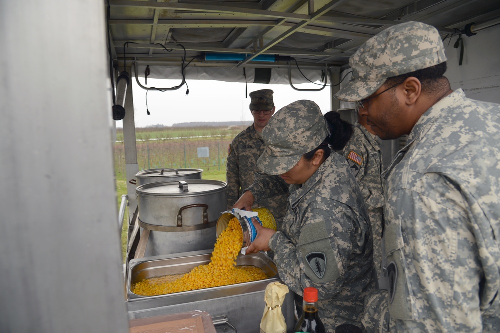 U.S. Army Europe Cooks Feed the Troops Using a Mobile Kitchen Trailer (MKT)