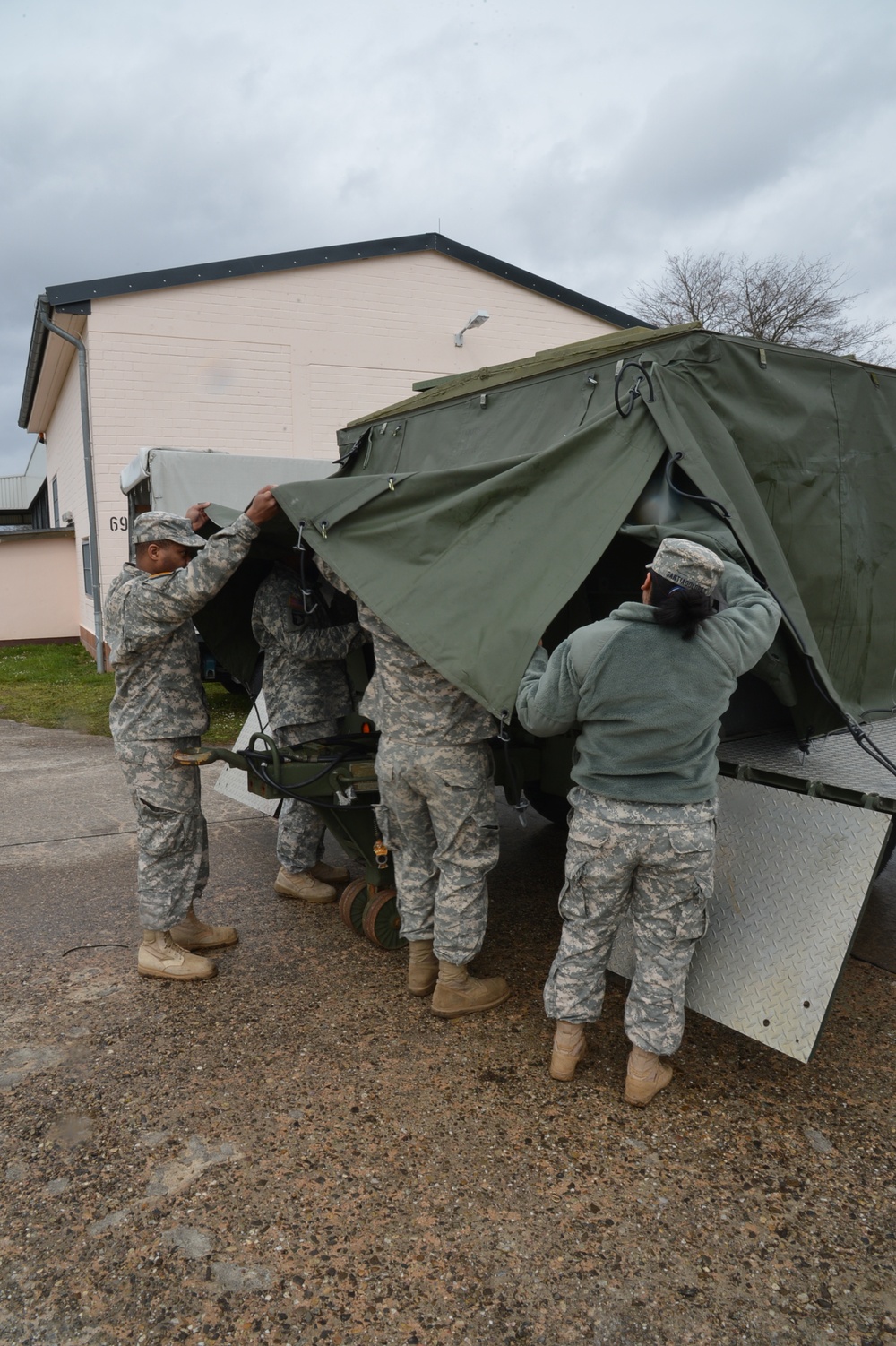 U.S. Army Europe Cooks Feed the Troops Using a Mobile Kitchen Trailer (MKT)