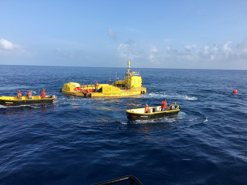 NAVFAC EXWC oversees deployment of Wave Energy Conversion device