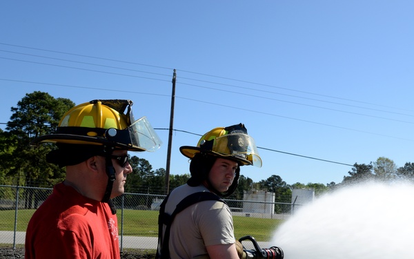 Air National Guard Fire Departments Train at 165th Airlift Wing Regional Fire Training Facility