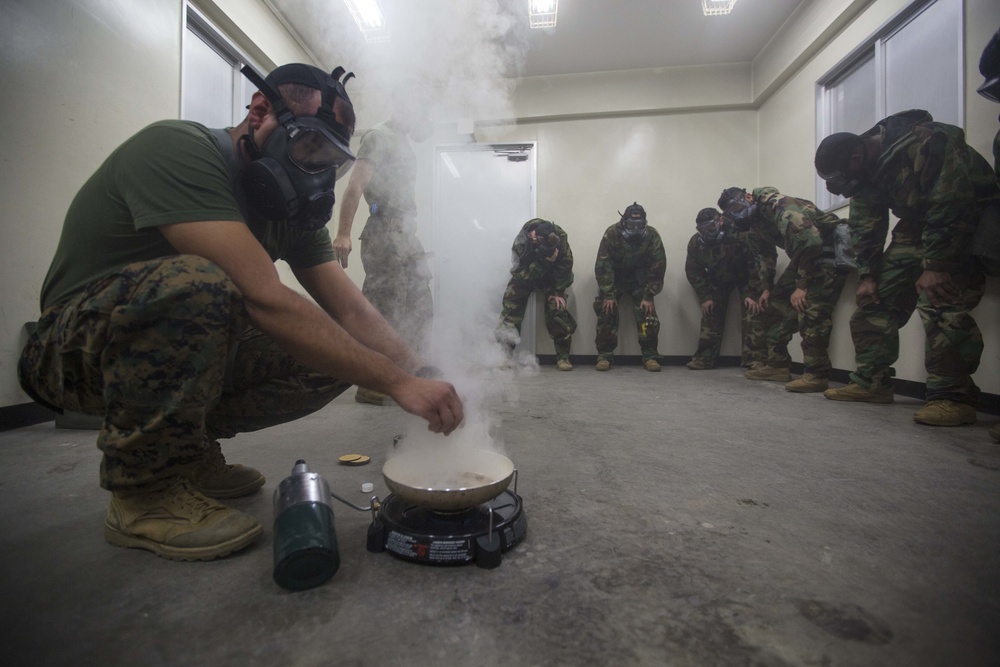 31st MEU Marines Conduct Annual Gas Chamber Training