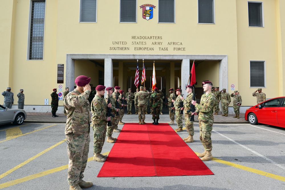 BG Daniel Dee Ziankahn Chief of Staff Armed Forces of Liberia visited Caserma Ederle, Vicenza, Italy