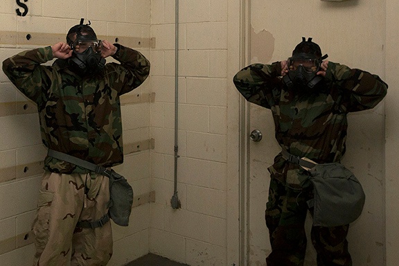 Marines complete annual gas chamber training