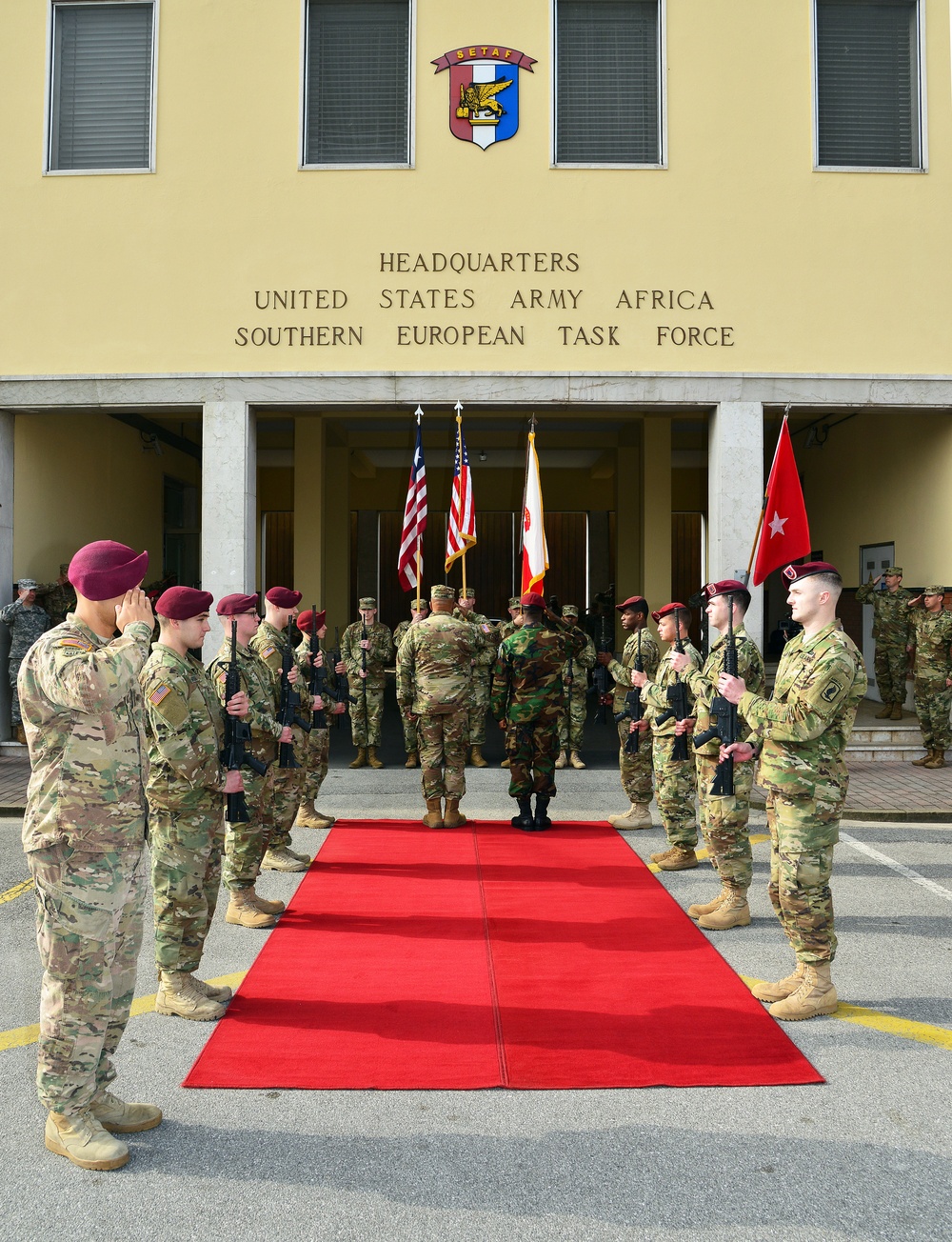 BG Daniel Dee Ziankahn Chief of Staff Armed Forces of Liberia visited Caserma Ederle, Vicenza, Italy