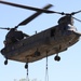 South Carolina Army National Guard Soldiers conduct sling-load training with the CH-47D Chinook