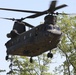 South Carolina Army National Guard Soldiers conduct sling-load training with the CH-47D Chinook