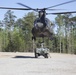 South Carolina Army National Guard Soldiers conduct sling-load training with the CH-47D Chinook