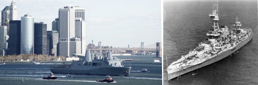 USS New York: Then and Now