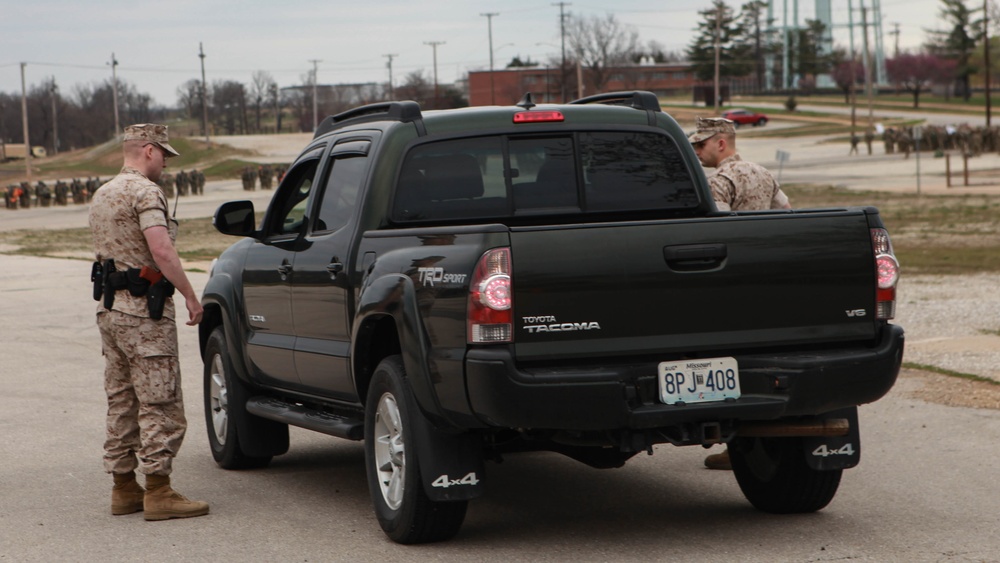 Marines at new MPOBC go through Watch Officer Exercise