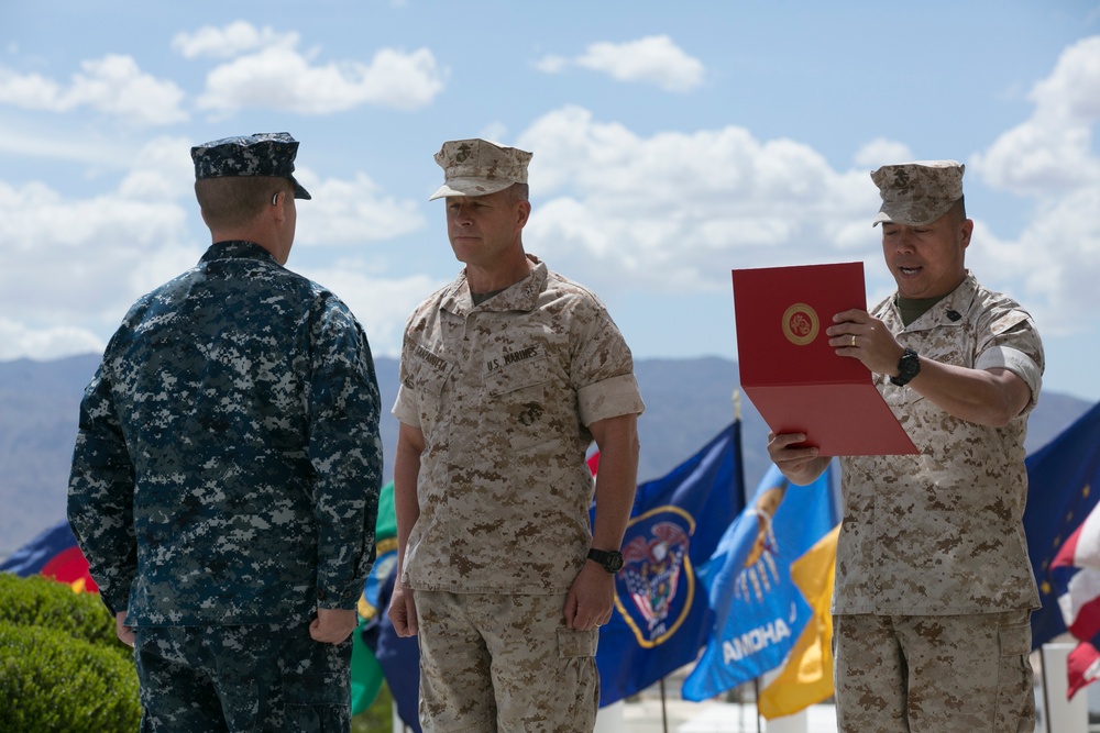 Combat Center sailor awarded Purple Heart Medal