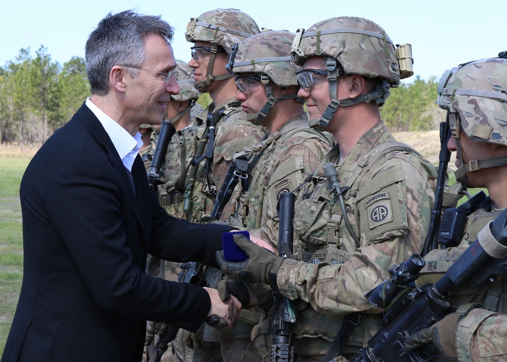 NATO Secretary General visits Fort Bragg
