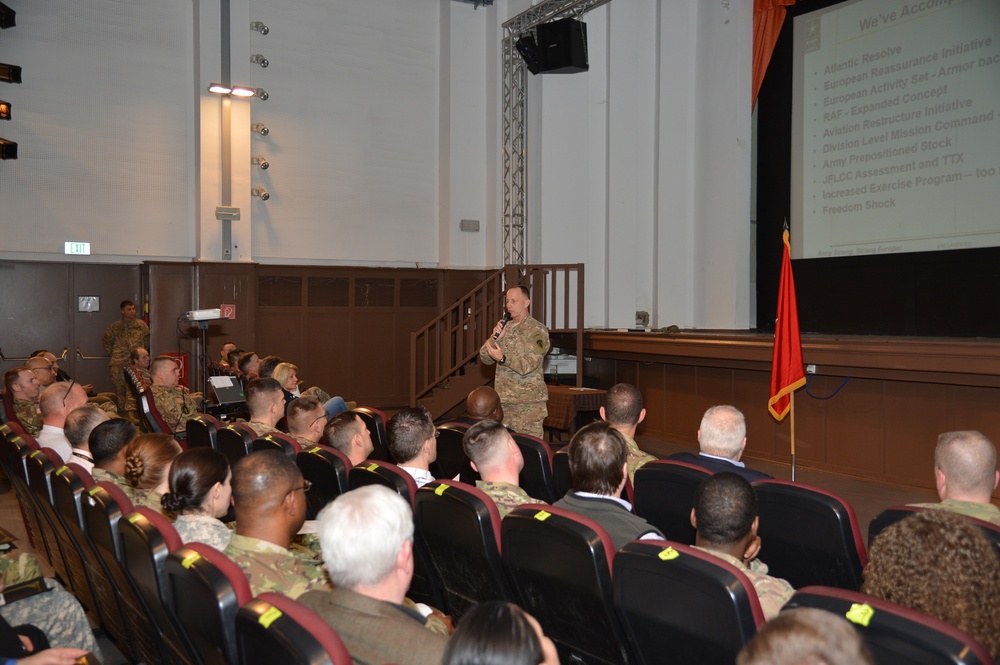 Brig. Gen. John Hort Conducts Town Hall Meeting with G-3 Staff